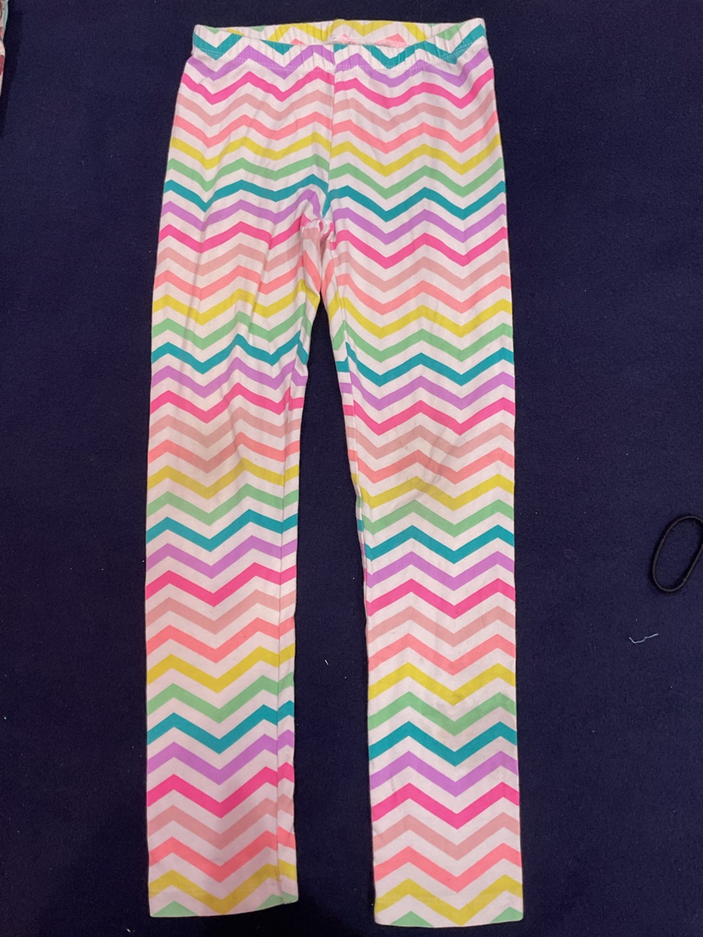 Circo Girls Pastel Rainbow Striped Leggings Size M (7/8)
